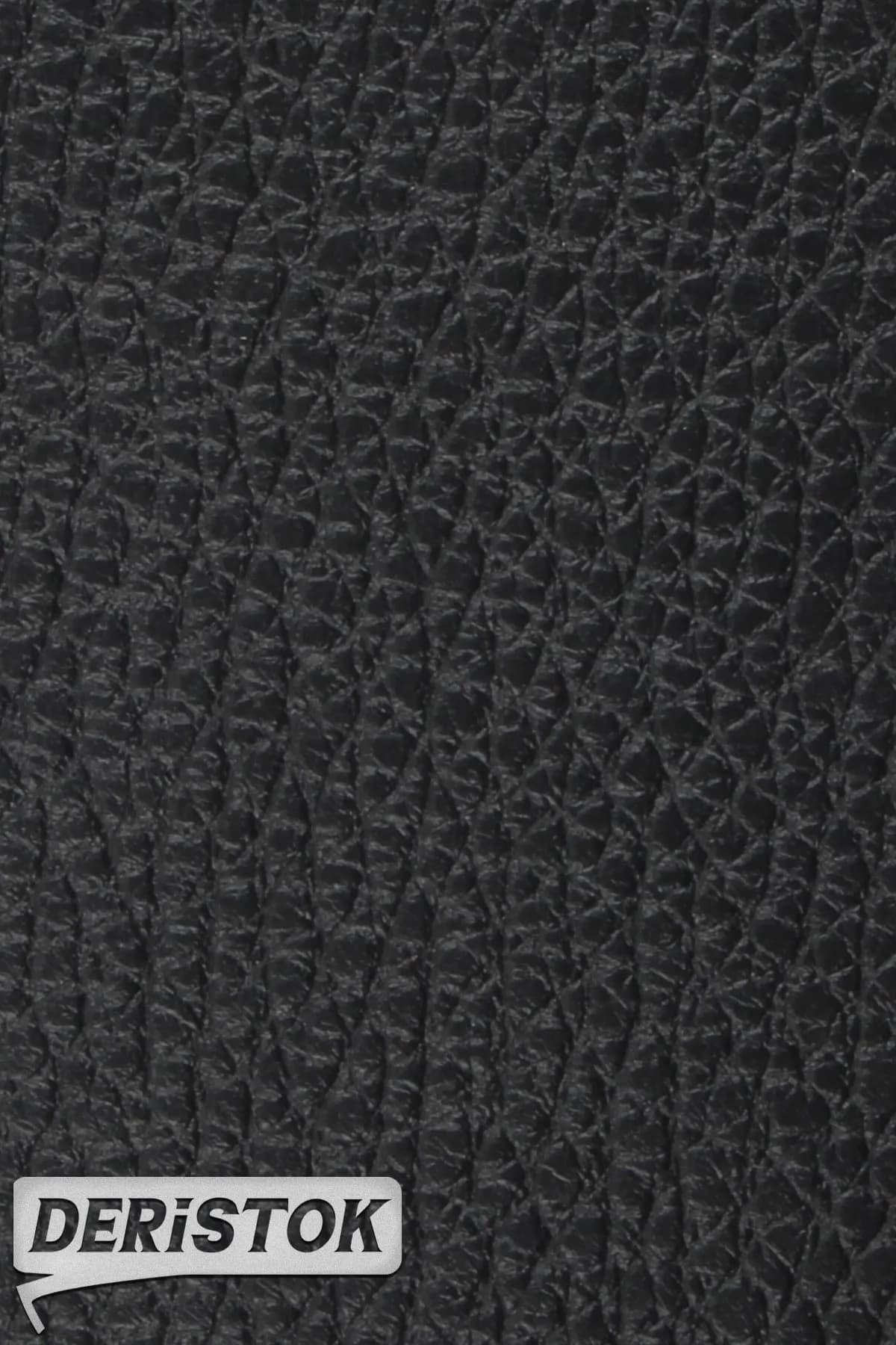 Geyik Desenli Egzotik Deri Siyah