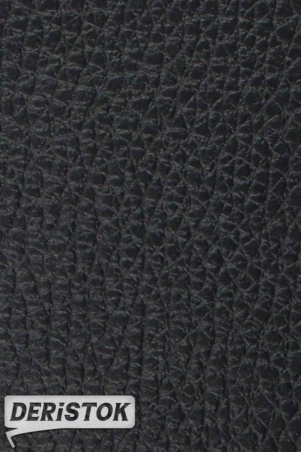 Geyik Desenli Egzotik Deri Siyah - 1