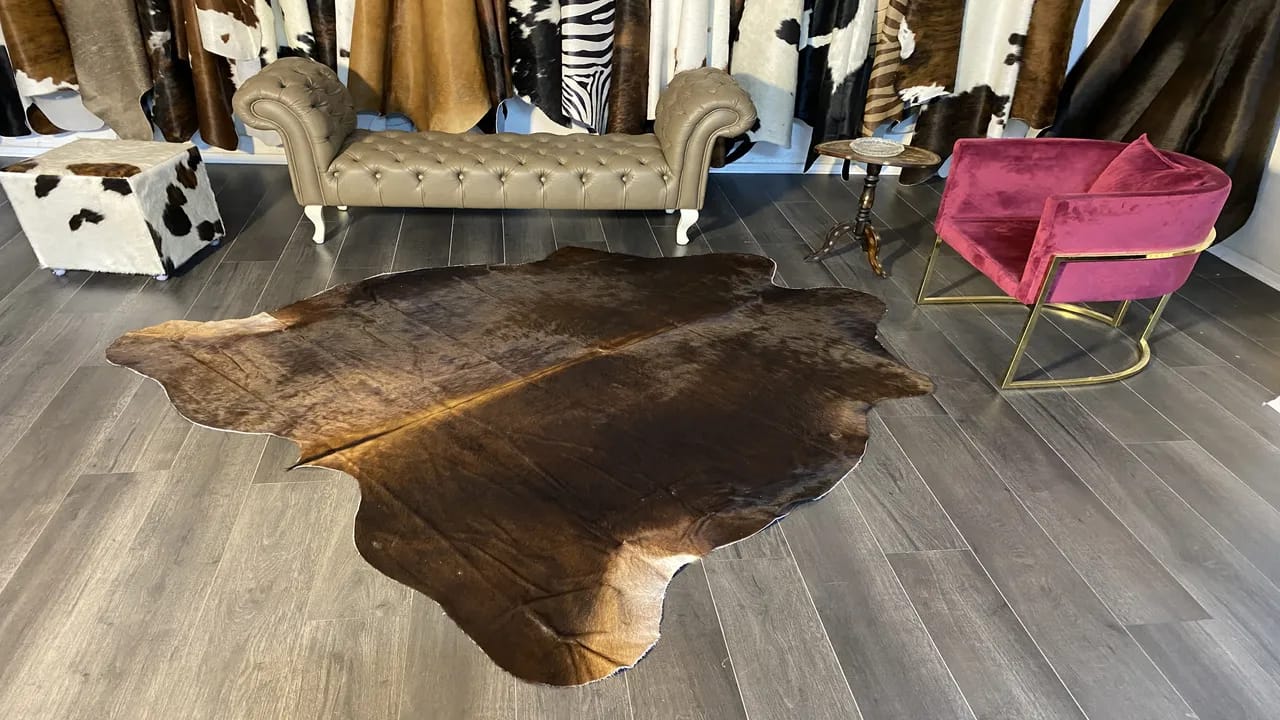 Fiesta Leather Art Hakiki Deri Dana Postu Kahve 200 x 210 - 1